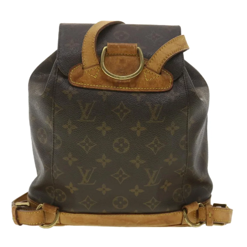 Louis Vuitton Twist bags with the iconic LV - turnlock closureLOUIS VUITTON Monogram Montsouris MM Backpack M51136 LV Auth rd4228