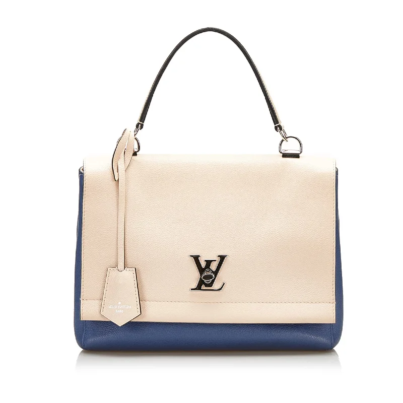 Ladies Louis Vuitton Petite Malle bags with a star - shaped charm for cutenessLouis Vuitton Lockme II Bicolor