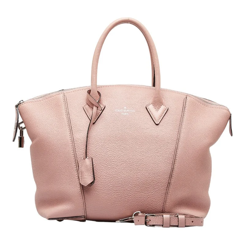 Louis Vuitton bags with a front - zip pocket for small items like keysLouis Vuitton Louis Vuitton Parnassia M50029 Handbag Leather Magnolia Pink