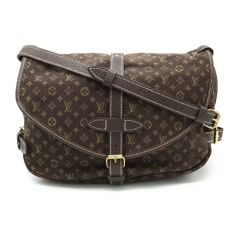 Louis Vuitton tote bags with a spacious interior and multiple pocketsLOUIS VUITTON Louis Vuitton Monograms Miniature Summour 30 Shoulder Bag Sliding Canvas Leather Even Tea Brown M95227