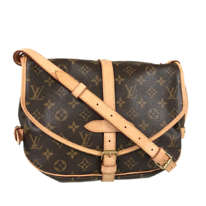 Louis Vuitton crossbody bags in a bold red color for a statementLOUIS VUITTON Monogram Saumur 30 M42256 Shoulder bag