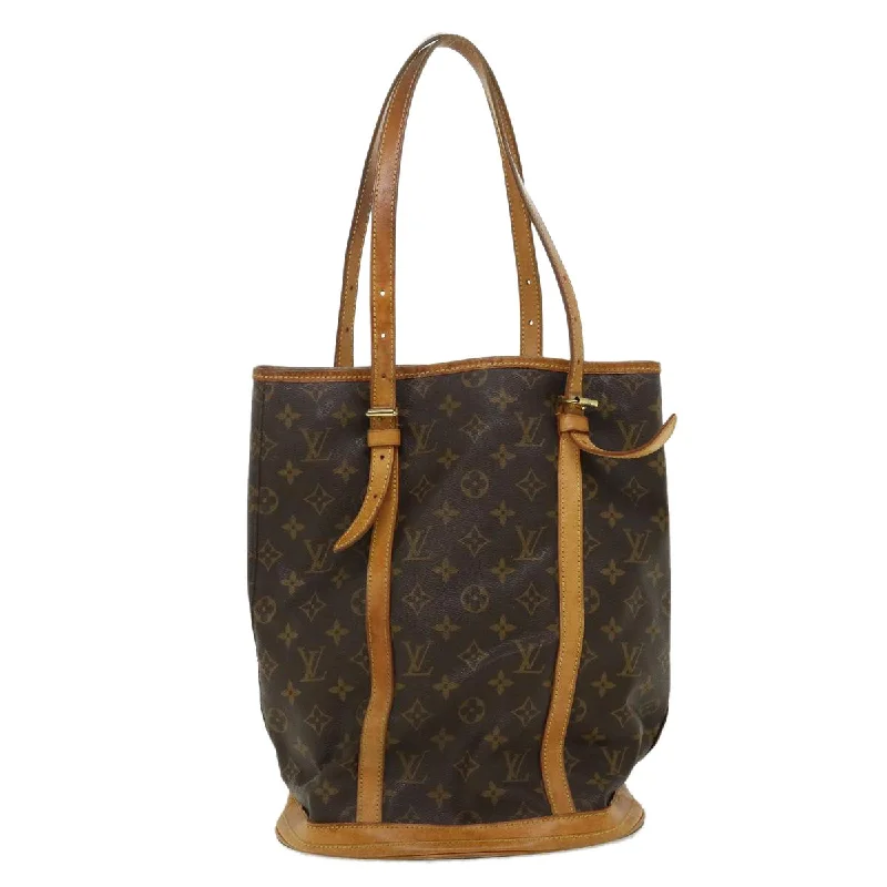 Louis Vuitton bags with a front - zip pocket for small items like keysLOUIS VUITTON Monogram Bucket GM Shoulder Bag M42236 LV Auth am2809g