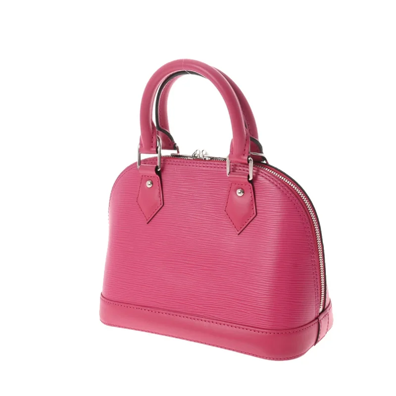 Ladies Louis Vuitton shoulder bags with a single - handle silhouetteLOUIS VUITTON Epi Alma BB Hot Pink M42048 Women's Leather Handbag