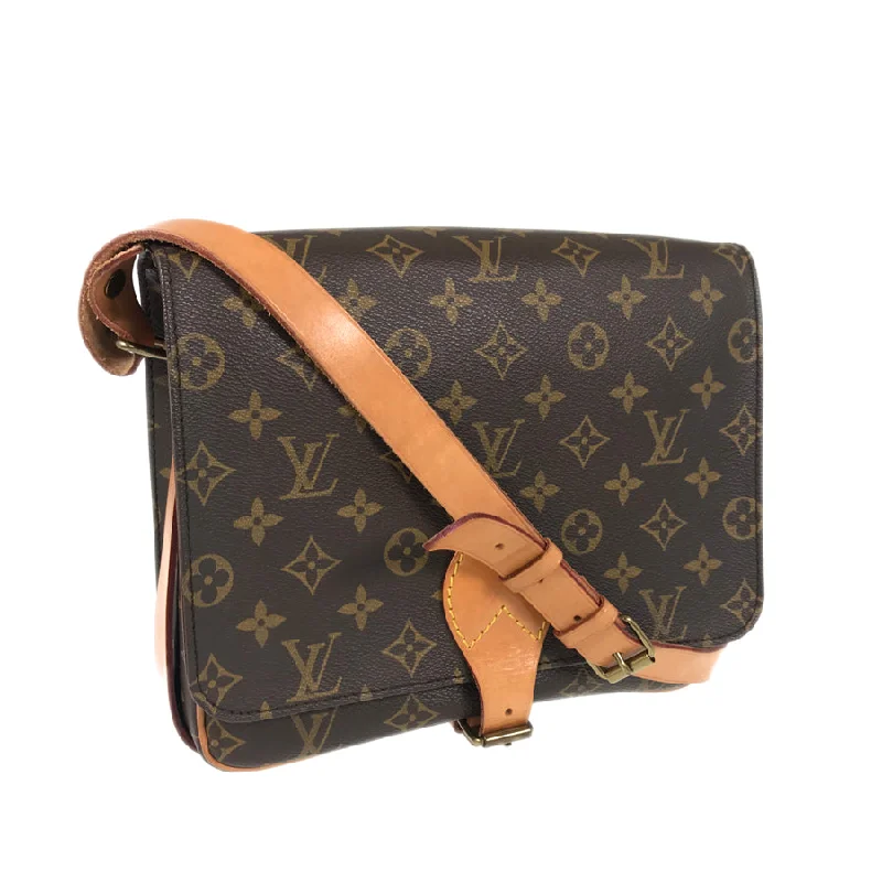 Ladies Louis Vuitton Petite Malle bags with a star - shaped charm for cutenessLOUIS VUITTON Monogram Cartouchiere Shoulder Bag