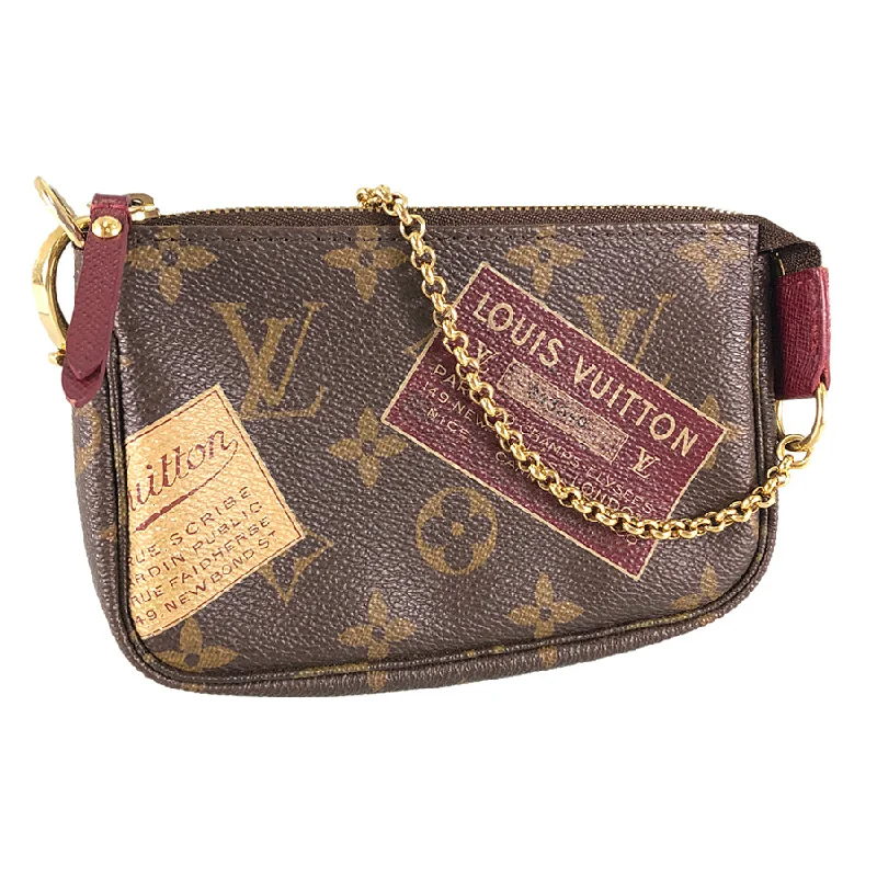 Louis Vuitton Twist bags with a crystal - embellished LV - turnlockLOUIS VUITTON Monogram Mini Pochette Accessoires M63798 Pouch