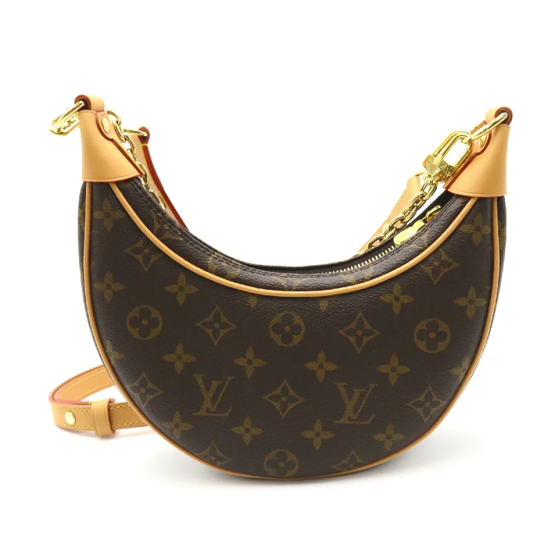 Louis Vuitton bags with a front - flap pocket for quick - access itemsLOUIS VUITTON loop Brown Monogram PVC coated canvas M81098