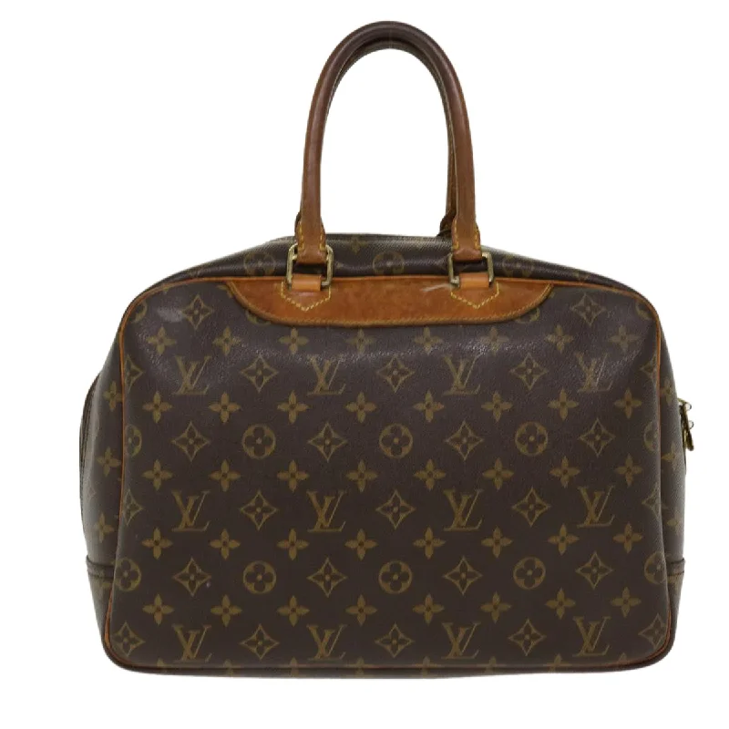 Louis Vuitton bags with a zip - around closure for enhanced securityLOUIS VUITTON Monogram Deauville Hand Bag M47270 LV Auth rd4491