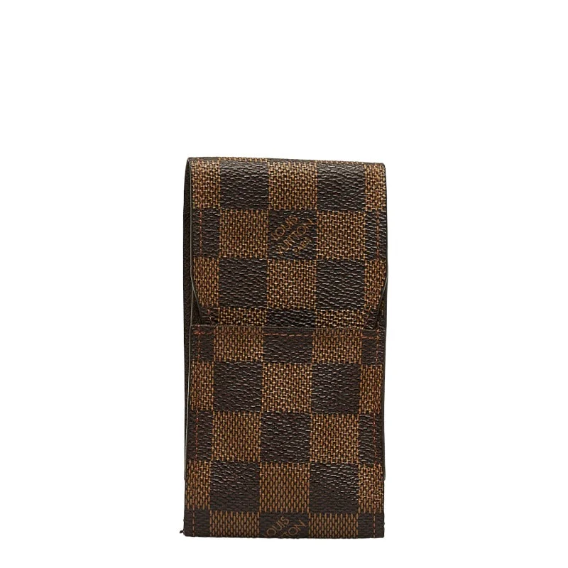 Louis Vuitton backpacks with a multi - pocket organization for functionalityLouis Vuitton Louis Vuitton Damière N63024 Cigarette Case PVC/Leather Brown