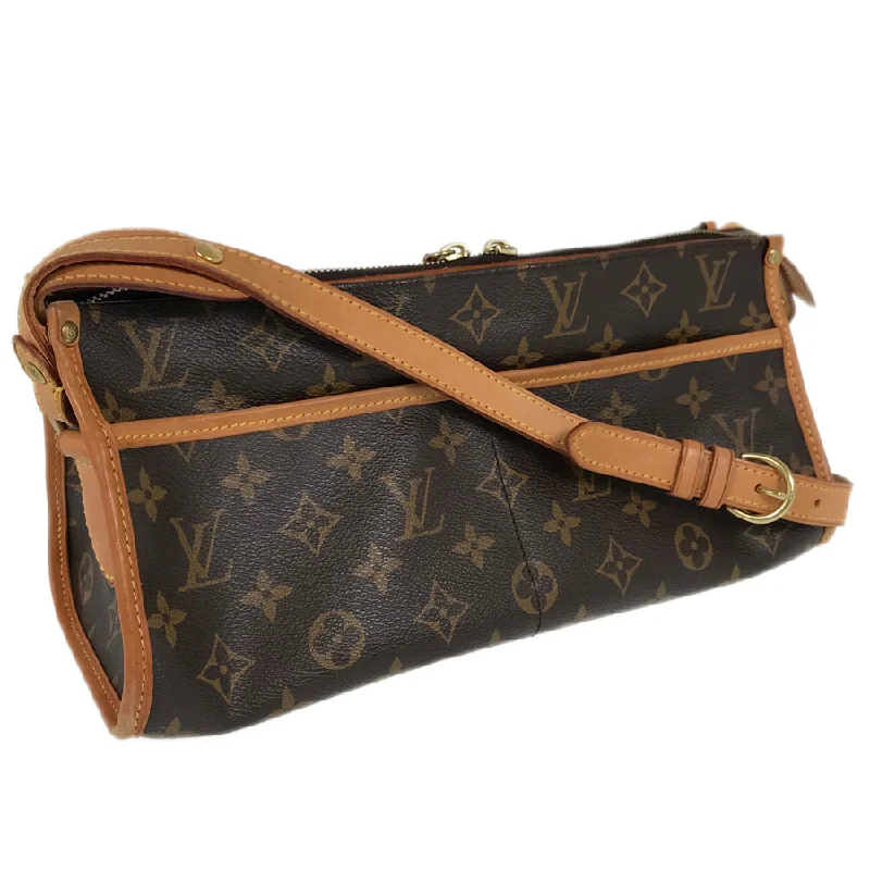 Louis Vuitton handbags with a back - zip pocket for storing valuablesLOUIS VUITTON Monogram Popincourt Ron Shoulder Bag