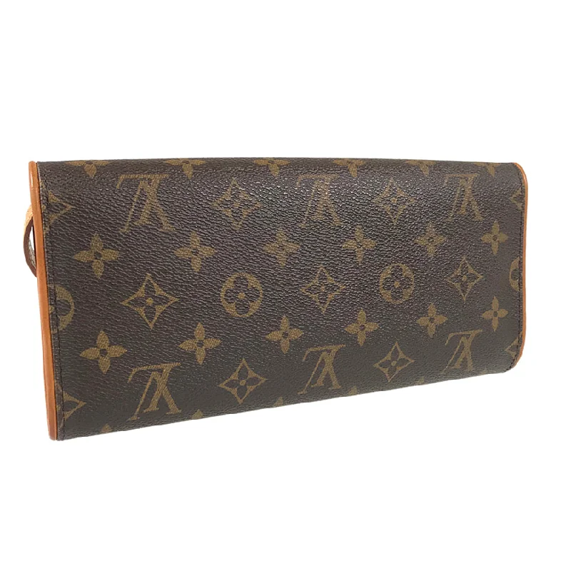 Ladies Louis Vuitton Petite Malle bags with a star - shaped charm for cutenessLOUIS VUITTON Monogram Pochette Twin GM M51852 Shoulder bag