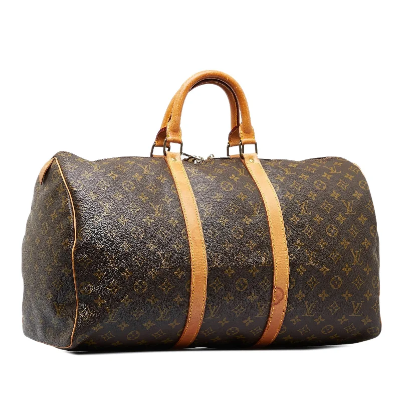 Louis Vuitton Speedy bags in monogram canvas for a classic lookLOUIS VUITTON Monogram Keepall 50 Travel Bag