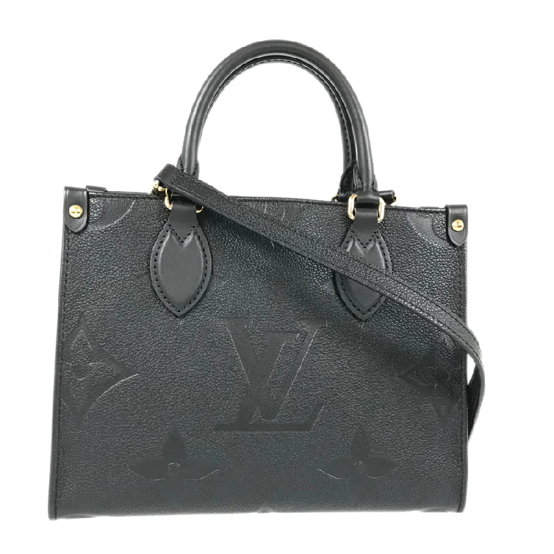 Louis Vuitton handbags with a metal - framed clasp for durabilityLOUIS VUITTON Monogram Empreinte On The Go PM M45653 Hand bag