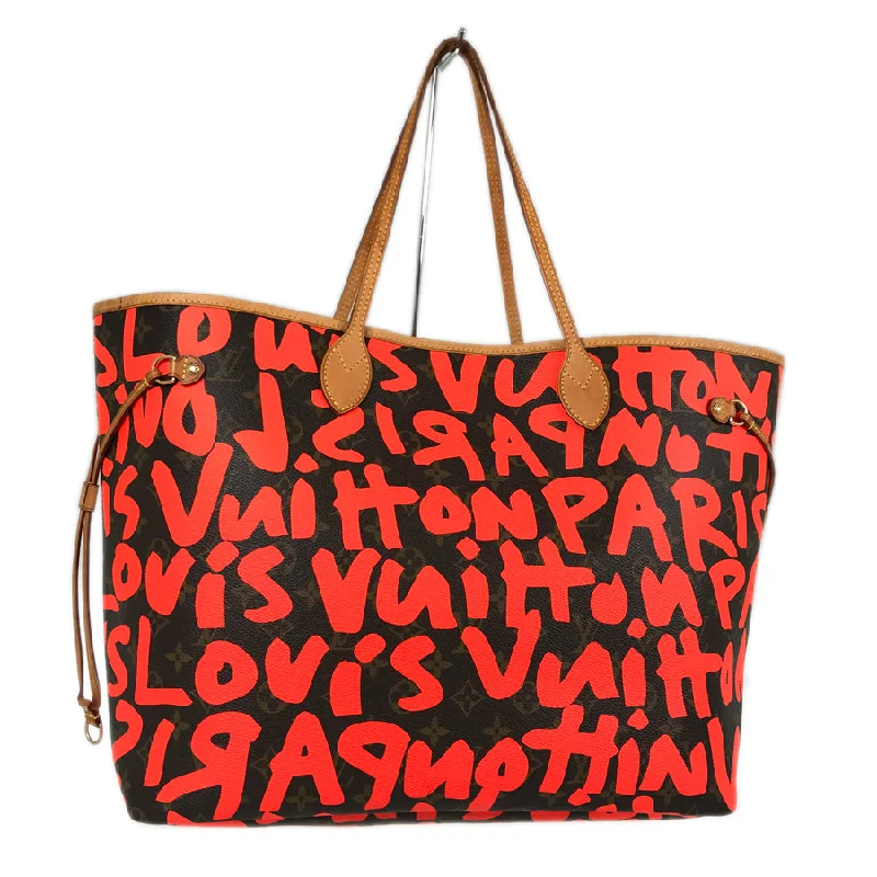 Louis Vuitton Petite Malle bags with a hard - shell structure for uniquenessLOUIS VUITTON Monogram Graffiti Neverfull GM M93702 Tote bag