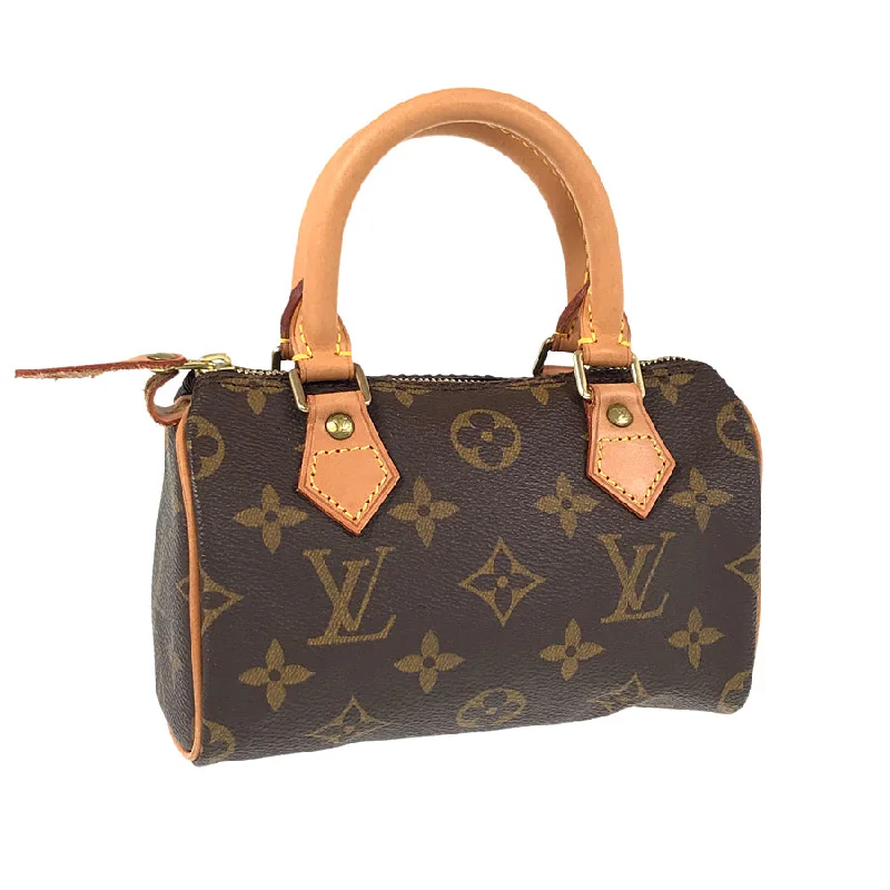 Louis Vuitton handbags with a patent - leather finish for a shiny lookLOUIS VUITTON Monogram Mini Speedy Handbag