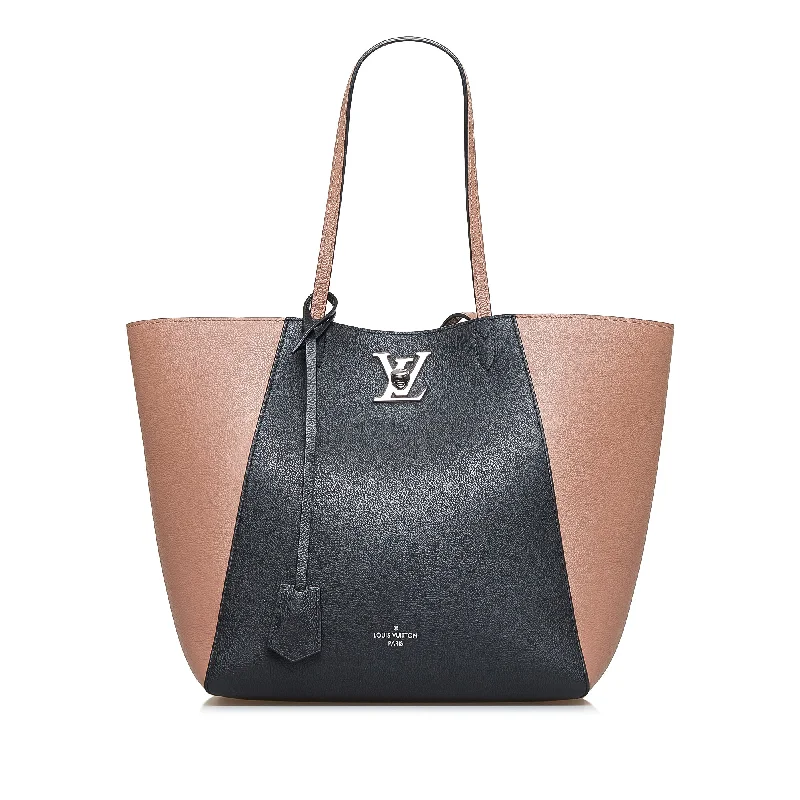 Medium - sized Louis Vuitton tote bags for work and shoppingLouis Vuitton Lockme Cabas Bicolor Calfskin