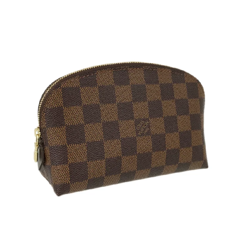 Louis Vuitton bags with a zip - around closure for enhanced securityLOUIS VUITTON Damier Pochette Cosmetique N47516 Pouch