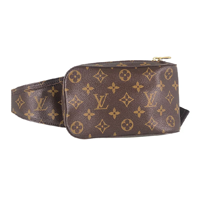 Louis Vuitton bags with a chain - link trim and a leather body for a modern edgeLOUIS VUITTON Monogram geronimos special order M50211 Waist pouch