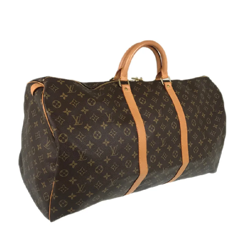 Louis Vuitton handbags with a back - zip pocket for storing valuablesLOUIS VUITTON Monogram keepall60 Boston bag