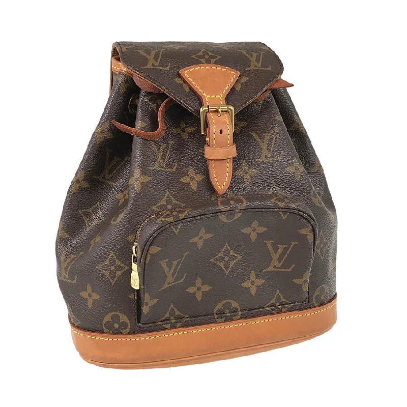 Louis Vuitton backpacks with a multi - pocket organization for functionalityLOUIS VUITTON Monogram Mini Montsouris M51137 Backpack