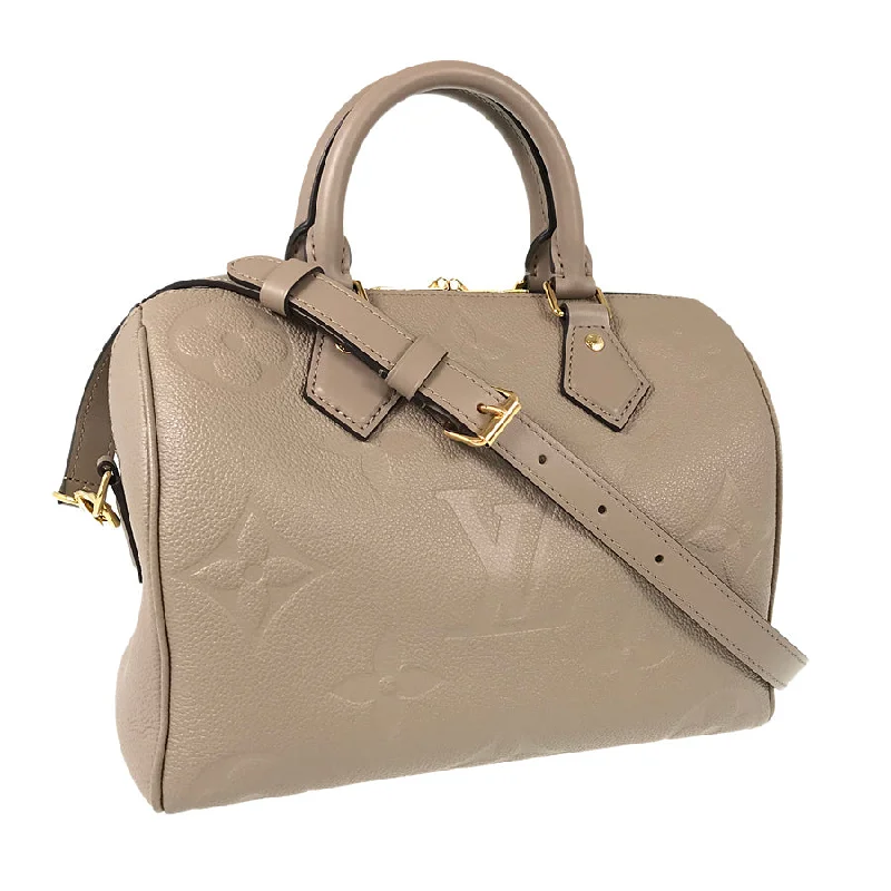 Ladies Louis Vuitton shoulder bags with a wide - width strap for comfortLOUIS VUITTON Monogram Empreinte Speedy 25 Bandouliere Monogram Empreinte Speedy 25 M59273 Hand bag