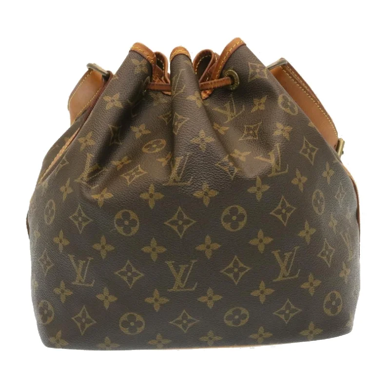 Medium - sized Louis Vuitton tote bags for work and shoppingLOUIS VUITTON Monogram Petit Noe Shoulder Bag M42226 LV Auth am2230g