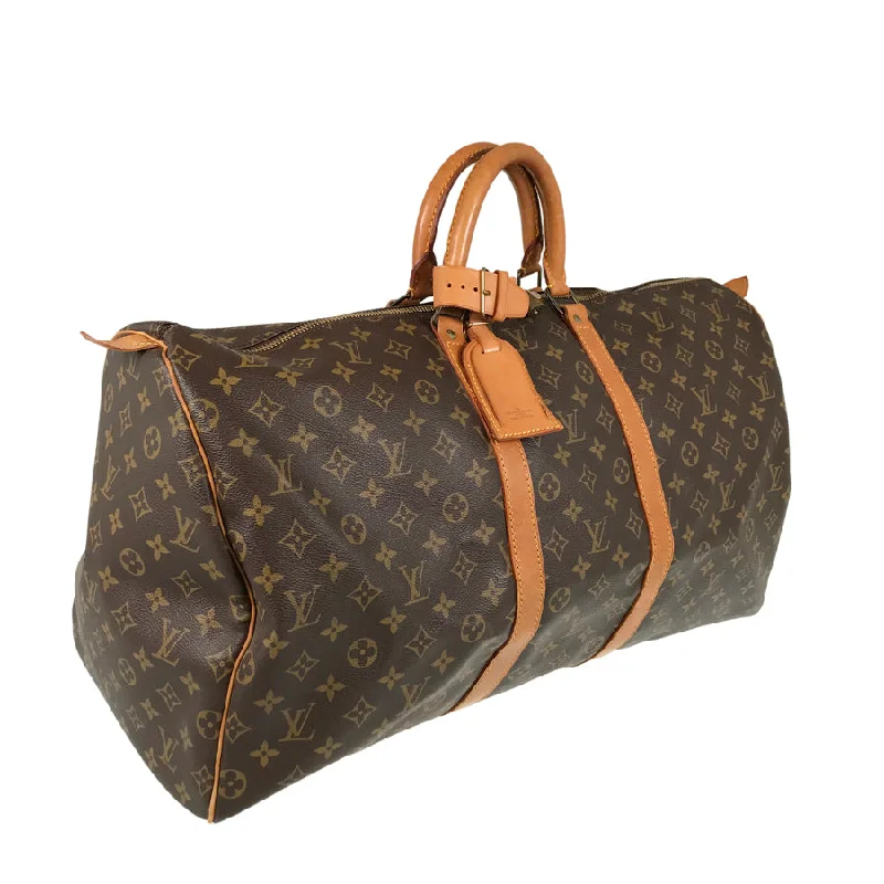 Louis Vuitton bags with a zippered interior pocket for better organizationLOUIS VUITTON Monogram keepall55 Boston bag