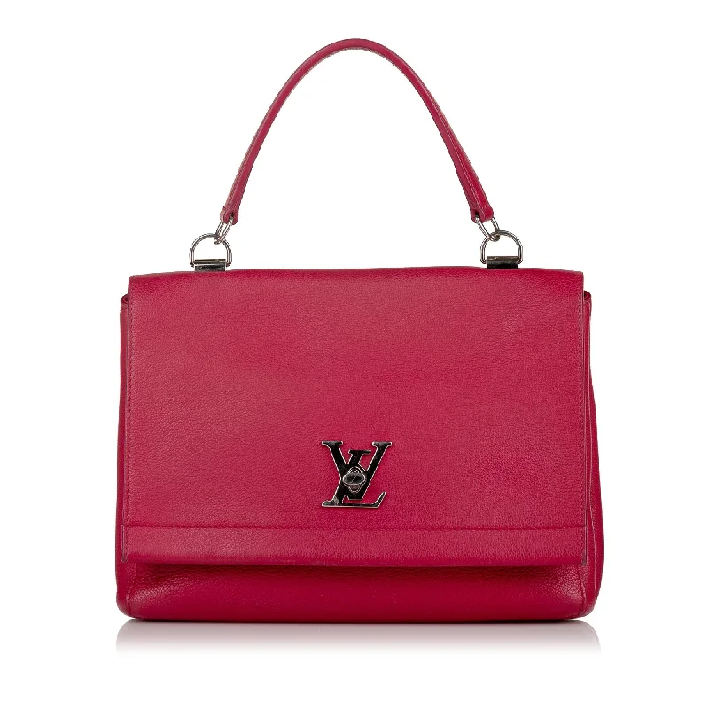 Louis Vuitton Alma bags featuring the signature top - handle designLouis Vuitton Lockme II Pink Calfskin