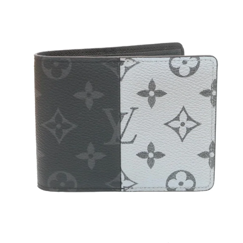 Louis Vuitton Twist bags with a crystal - embellished LV - turnlockLOUIS VUITTON Monogram Eclipse Split Portefeuille Multipull Wallet M63025 27779