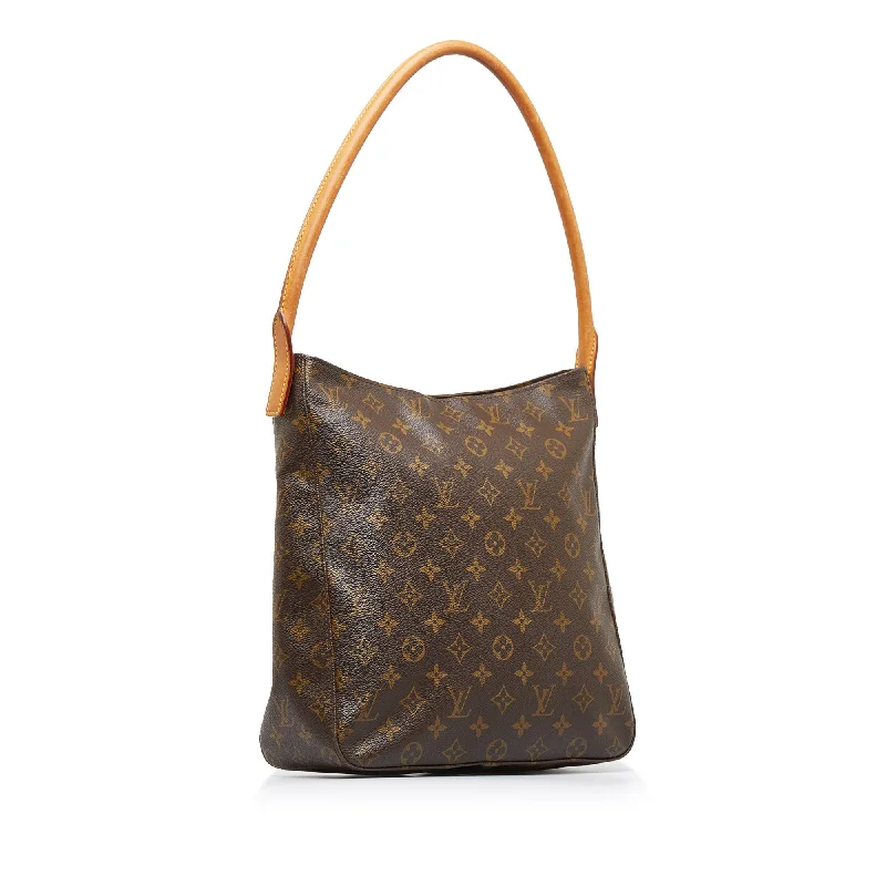 Ladies Louis Vuitton shoulder bags with a wide - width strap for comfortLouis Vuitton Looping GM Monogram Canvas