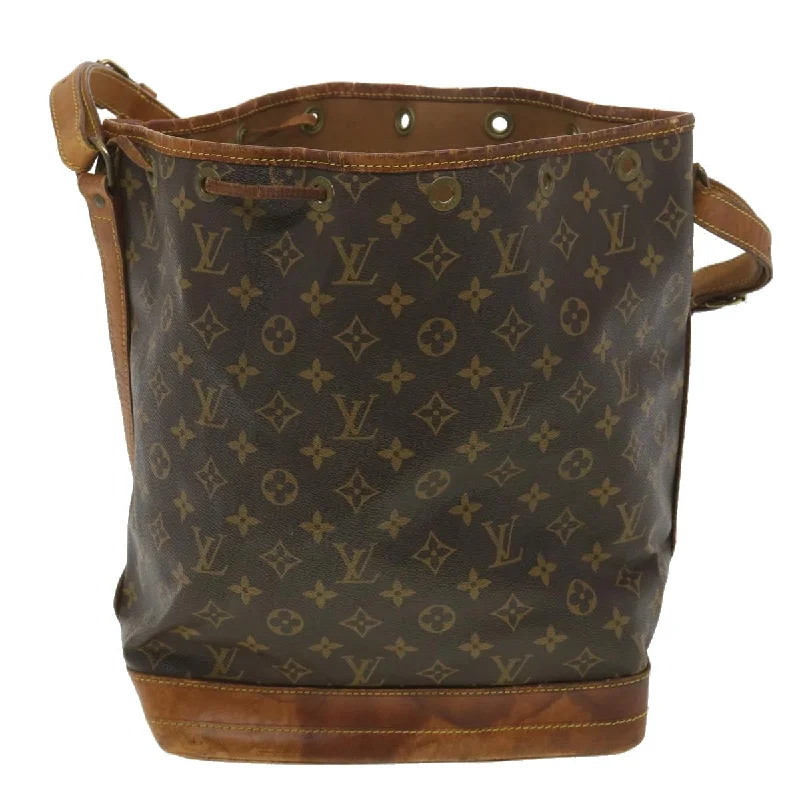 Louis Vuitton backpacks with a hidden back pocket for securityLOUIS VUITTON Monogram Noe Shoulder Bag M42224 LV Auth bs4470