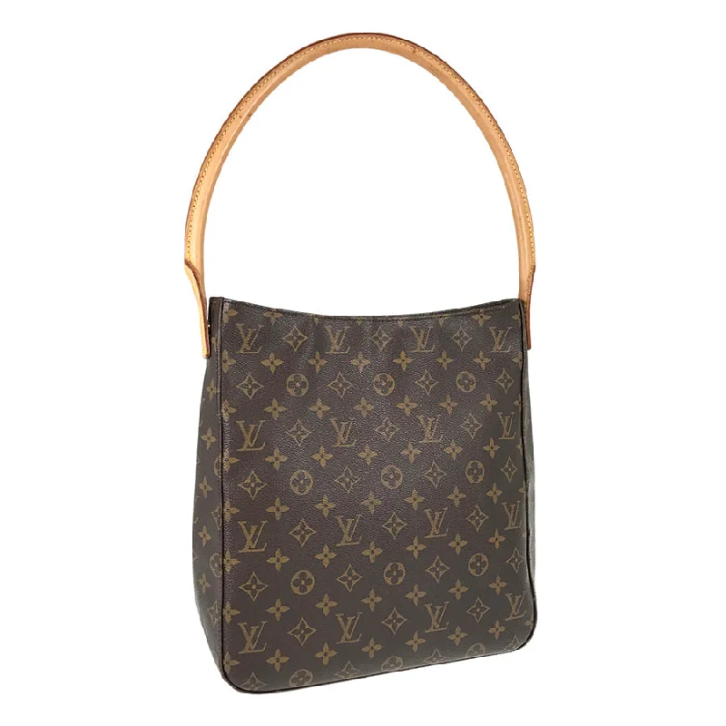 Louis Vuitton handbags with a patent - leather finish for a shiny lookLOUIS VUITTON Monogram Looping GM M51145 Shoulder bag