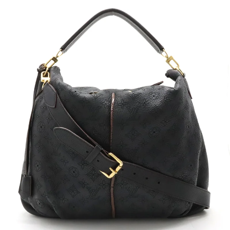 Louis Vuitton Twist bags with a crystal - embellished LV - turnlockLOUIS VUITTON Louis Vuitton Machina Selene PM Handbag 2WAY Black Black Black Gold  M94035