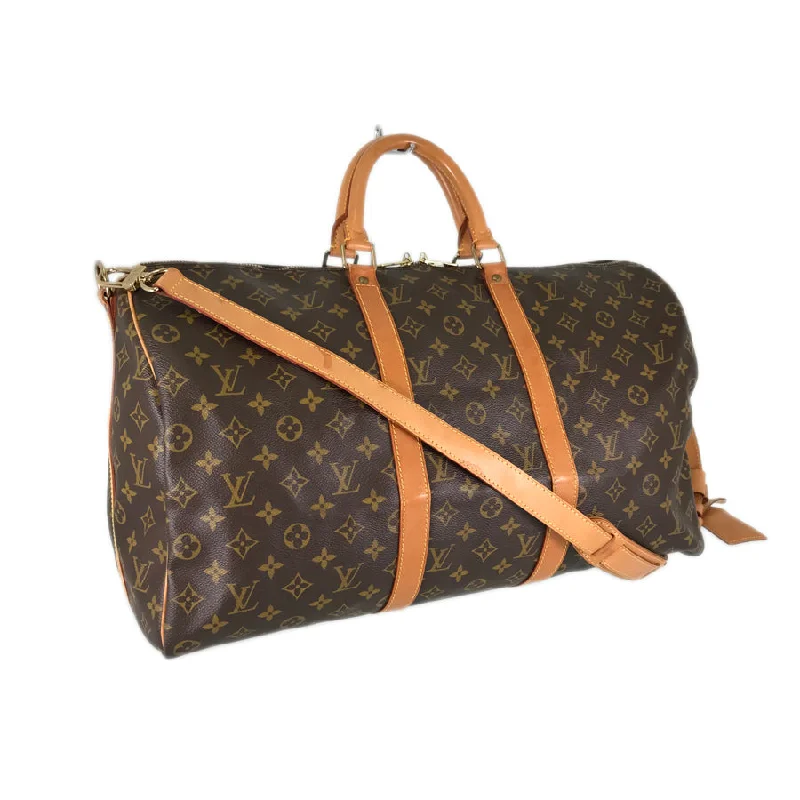 Louis Vuitton Petite Malle bags with a hard - shell structure for uniquenessLOUIS VUITTON monogram keepall bandouliere 50 M41416 Boston bag