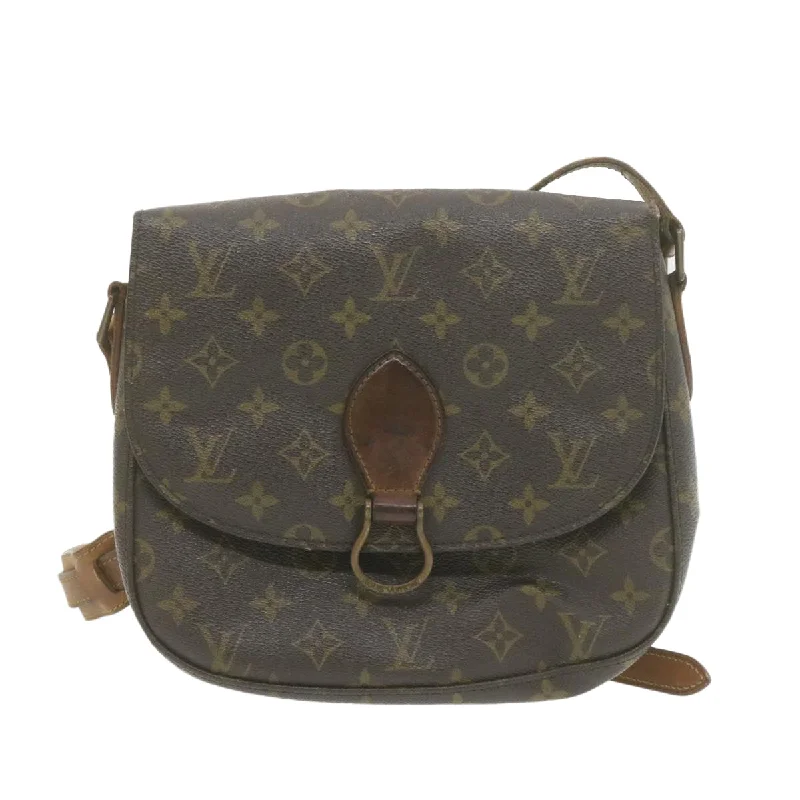 Louis Vuitton Twist bags with a contrast - colored interior for visual interestLOUIS VUITTON Monogram Saint Cloud GM Shoulder Bag M51242 LV Auth am749g