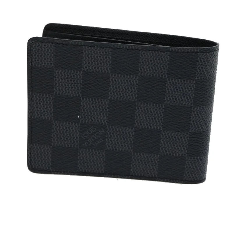 Louis Vuitton Twist bags with a crystal - embellished LV - turnlockLOUIS VUITTON Damier Graphite Portefeuille Slender Wallet N63261 LV Auth 31031A