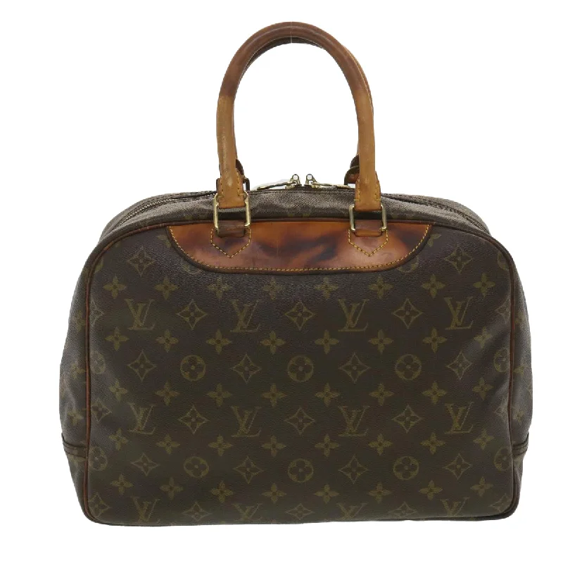 Small - sized Louis Vuitton Pochette Metis bags for a compact carryLOUIS VUITTON Monogram Deauville Hand Bag M47270 LV Auth 37877