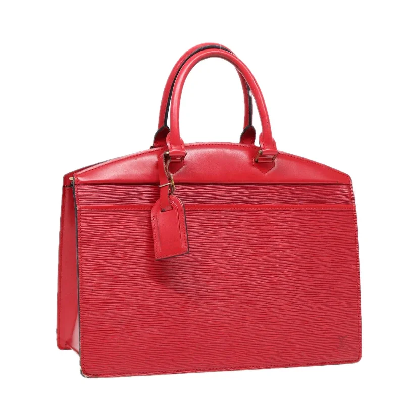 Louis Vuitton tote bags with a spacious interior and multiple pocketsLOUIS VUITTON Epi Riviera Hand Bag Red M48187 LV Auth 87830