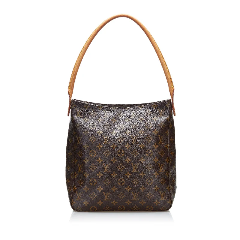 Louis Vuitton crossbody bags with a woven leather strap for textureLouis Vuitton Looping GM Monogram Canvas