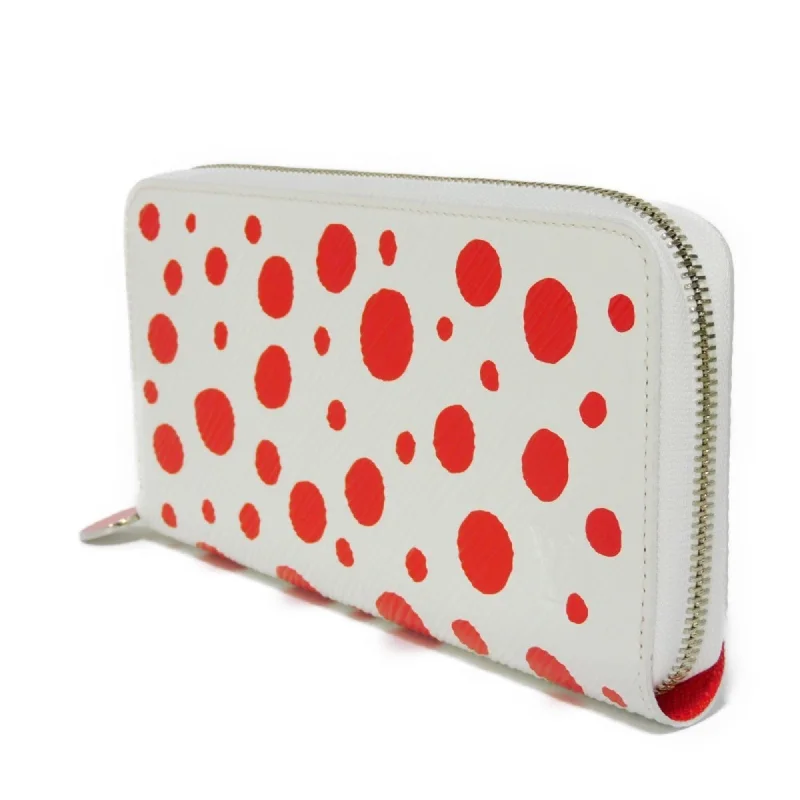 Louis Vuitton bags with a front - zip pocket for small items like keysLOUIS VUITTON Long Wallet LV×YK Zippy Yayoi Kusama White Red Epi Infinity Dot M81961 Men's Women's