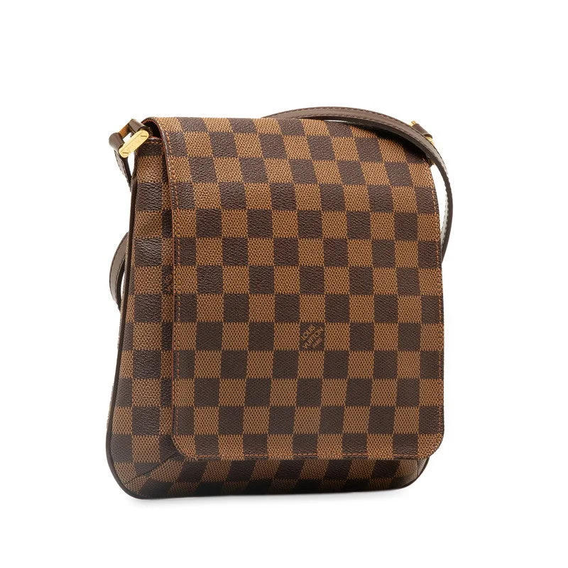 Louis Vuitton crossbody bags with a keychain holder for practicalityLouis Vuitton Louis Vuitton Musée Salsa Longsher N51300 Brown PVC Leather  Louis Vuitton