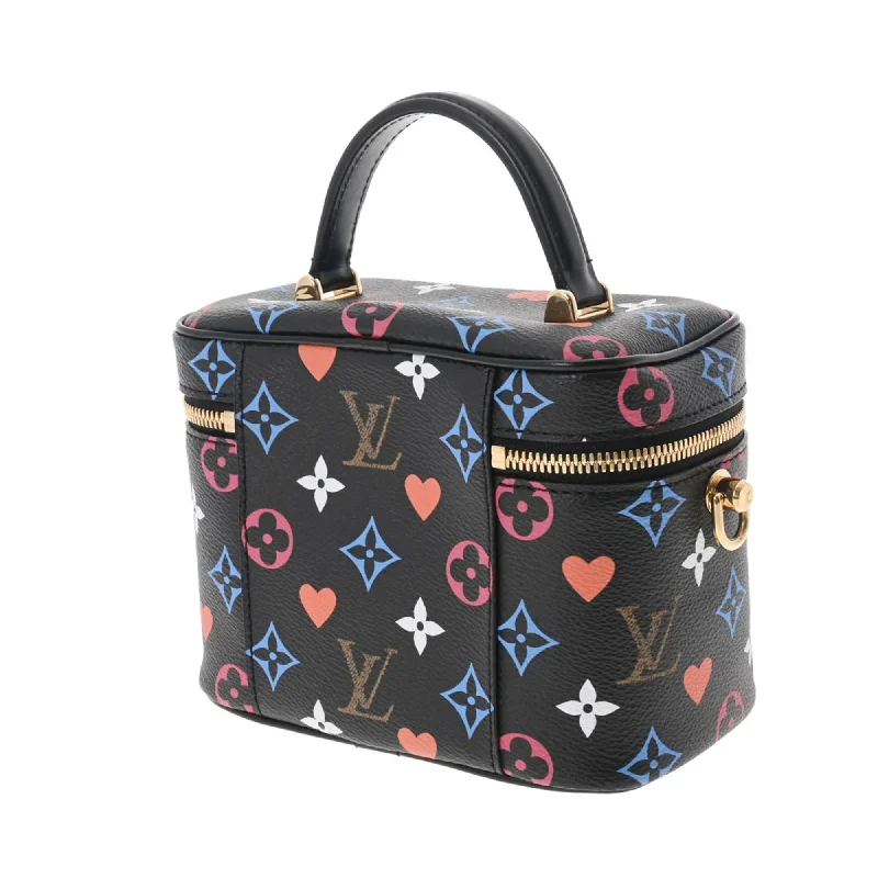 Louis Vuitton Twist bags with the iconic LV - turnlock closureLOUIS VUITTON Monogram Game On Vanity PM Noir M57482 Women's Canvas Bag