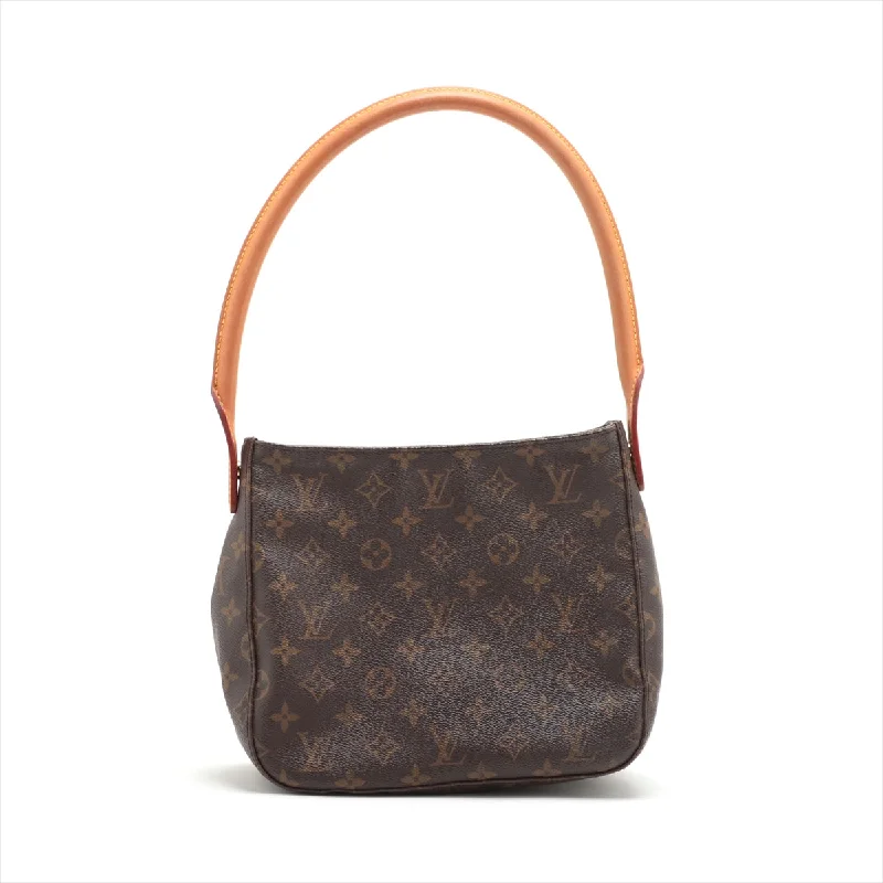 Louis Vuitton bags with a front - zip pocket for small items like keysLOUIS VUITTON Looping MM Shoulder Bag in Monogram M51146