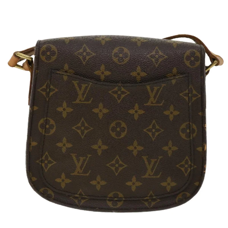 Louis Vuitton Alma bags with a monogram - embossed leather surfaceLOUIS VUITTON Monogram Saint Cloud MM Shoulder Bag M51243 LV Auth am3221