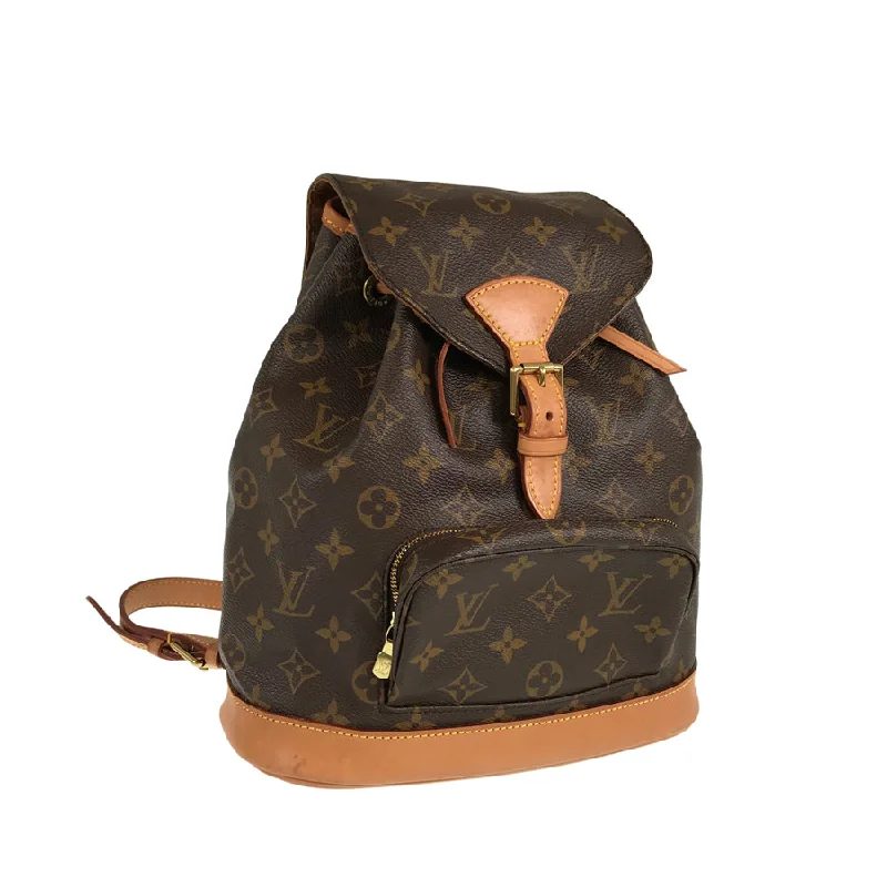 Ladies Louis Vuitton shoulder bags with a tassel decoration for charmLOUIS VUITTON Monogram MontsourisMM M51136 Backpack