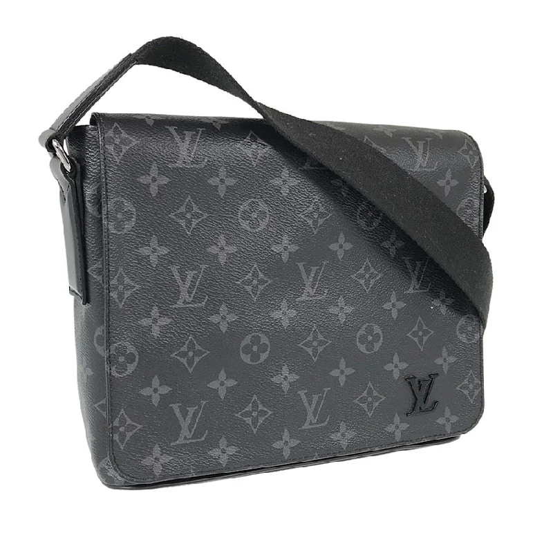 Louis Vuitton bags with a zippered interior pocket for better organizationLOUIS VUITTON Monogram Eclipse District PM NM M44000 Shoulder bag