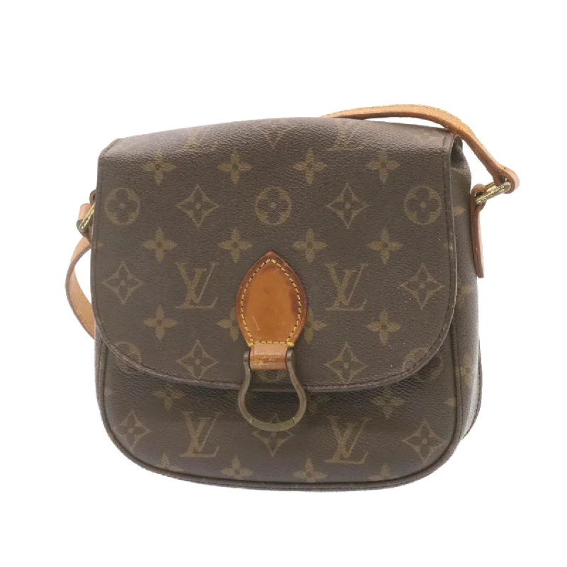 Louis Vuitton Speedy bags in monogram canvas for a classic lookLOUIS VUITTON Monogram Saint Cloud MM Shoulder Bag M51243 LV Auth am1071g