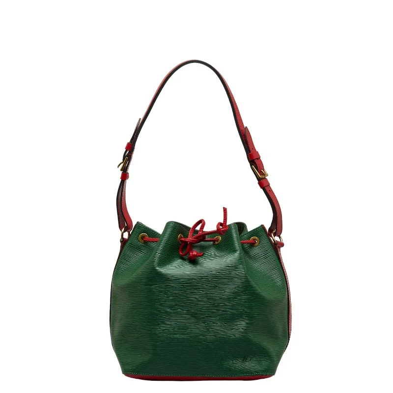 Louis Vuitton bags with a detachable mirror inside for on - the - go touch - upsLouis Vuitton Epi Puccinoe M44147 Borneo Green Castilian Red Leather  Louis Vuitton