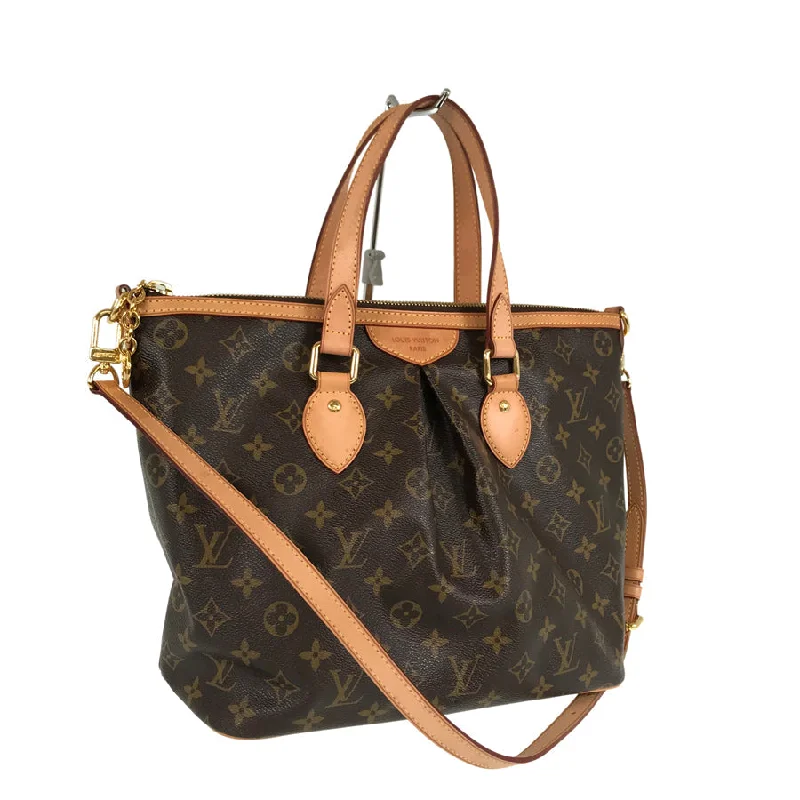 Louis Vuitton handbags with a patent - leather finish for a shiny lookLOUIS VUITTON Monogram Palermo PM M40145 Tote bag