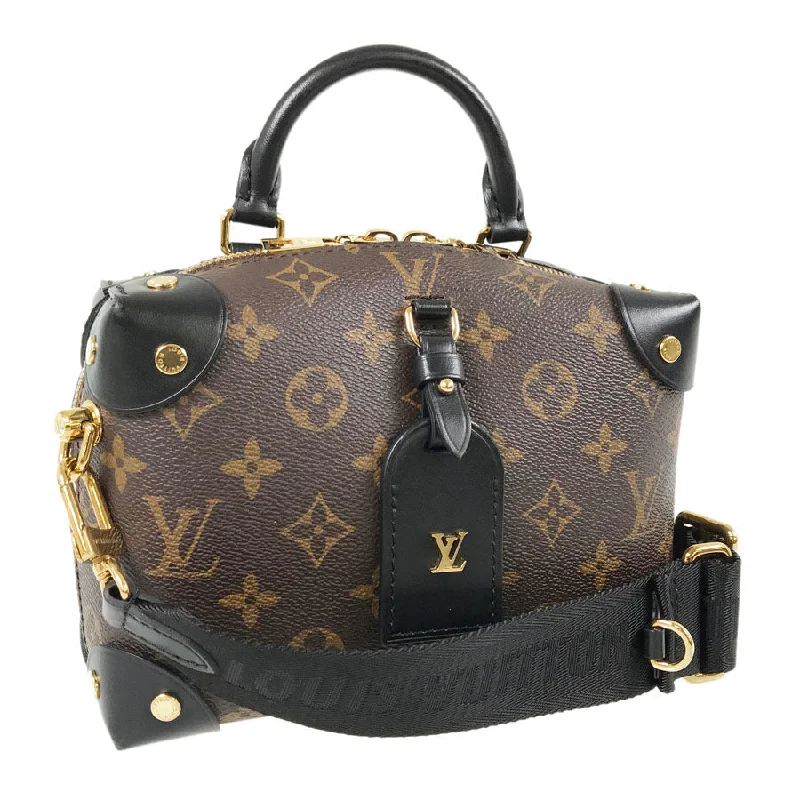 Louis Vuitton Twist bags with a contrast - colored interior for visual interestLOUIS VUITTON Monogram Petite Malle Souple 2WAY Shoulder Handbag