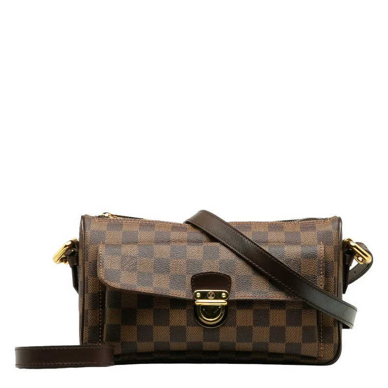 Louis Vuitton bags with a front - flap pocket for quick - access itemsLouis Vuitton Louis Vuitton Damière N60006 Shoulder Bag PVC/Leather Brown